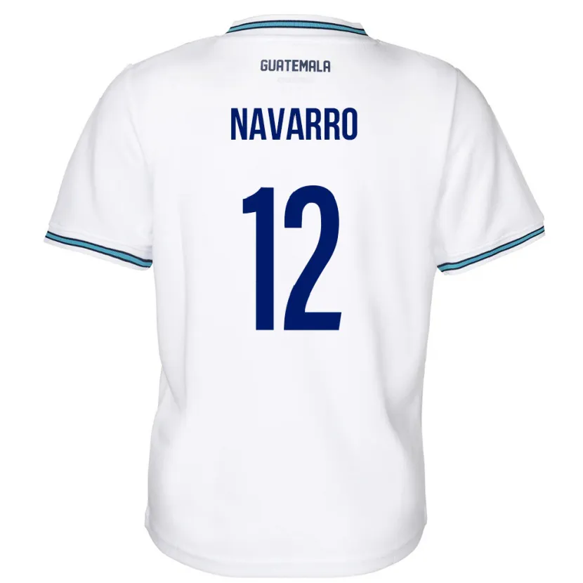 Danxen Mujer Camiseta Guatemala Kenderson Navarro #12 Blanco 1ª Equipación 24-26 La Camisa