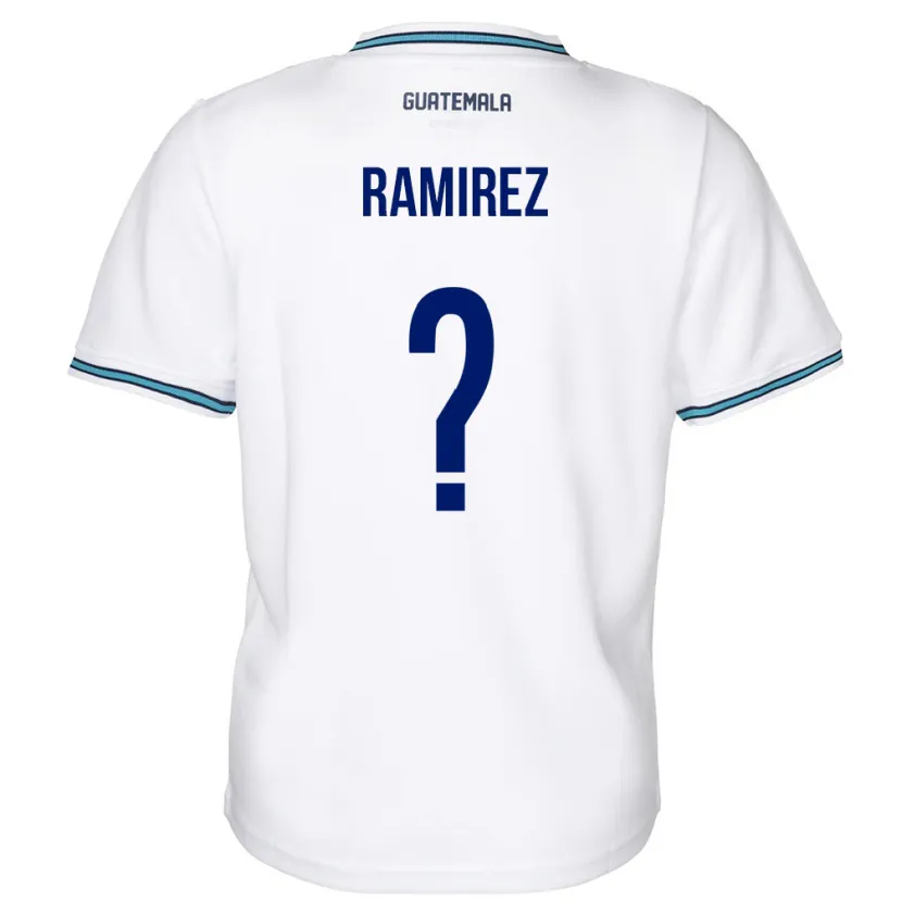 Danxen Mujer Camiseta Guatemala Nelson Ramirez #0 Blanco 1ª Equipación 24-26 La Camisa