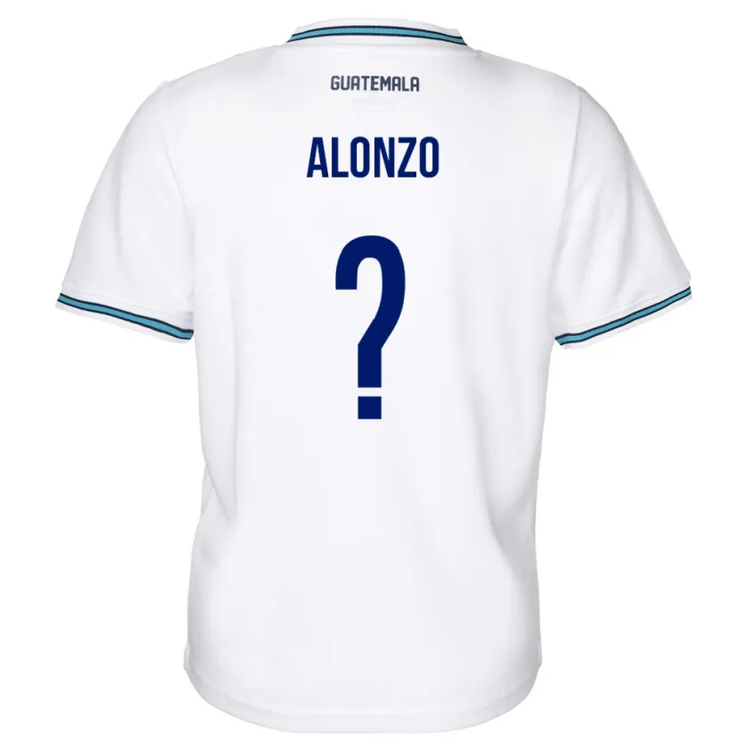 Danxen Mujer Camiseta Guatemala Anya Alonzo #0 Blanco 1ª Equipación 24-26 La Camisa