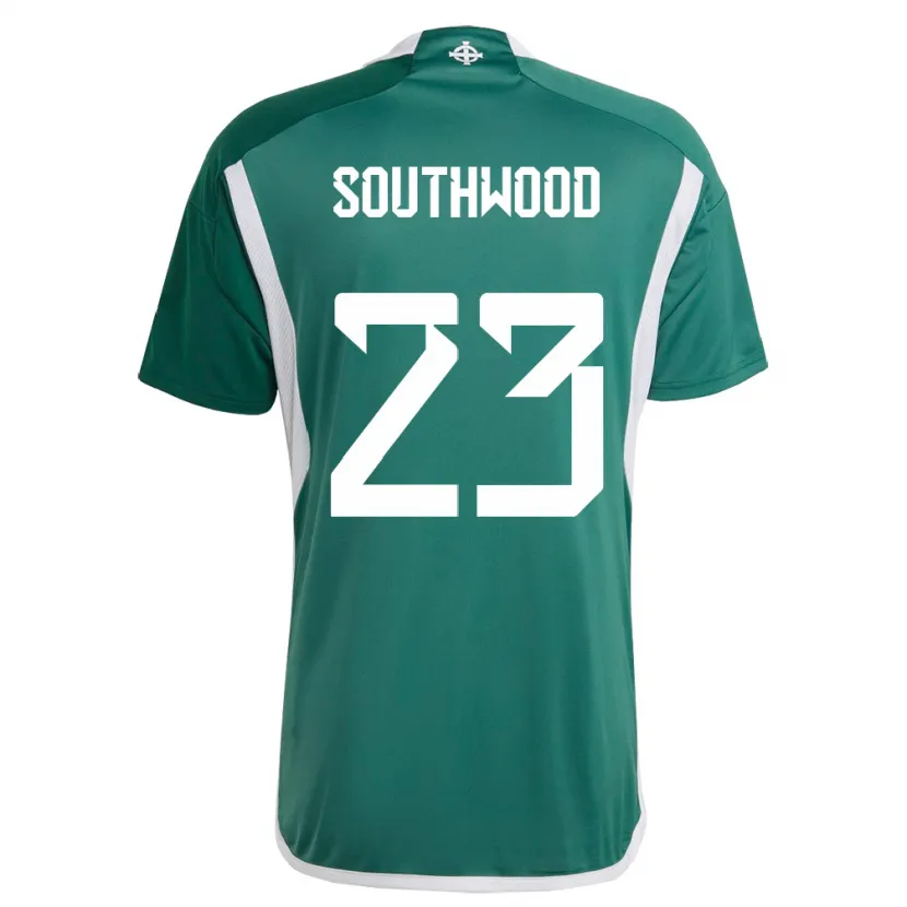 Danxen Mujer Camiseta Irlanda Del Norte Luke Southwood #23 Verde 1ª Equipación 24-26 La Camisa