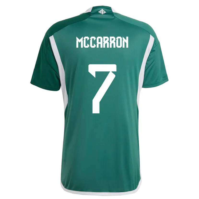 Danxen Mujer Camiseta Irlanda Del Norte Chloe Mccarron #7 Verde 1ª Equipación 24-26 La Camisa