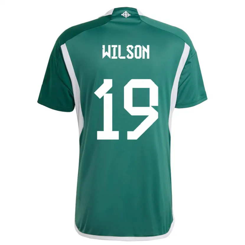 Danxen Mujer Camiseta Irlanda Del Norte Emily Wilson #19 Verde 1ª Equipación 24-26 La Camisa