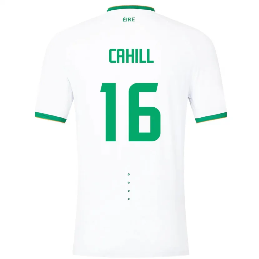 Danxen Mujer Camiseta Irlanda Killian Cahill #16 Blanco 2ª Equipación 24-26 La Camisa