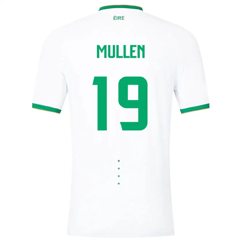 Danxen Mujer Camiseta Irlanda Senan Mullen #19 Blanco 2ª Equipación 24-26 La Camisa