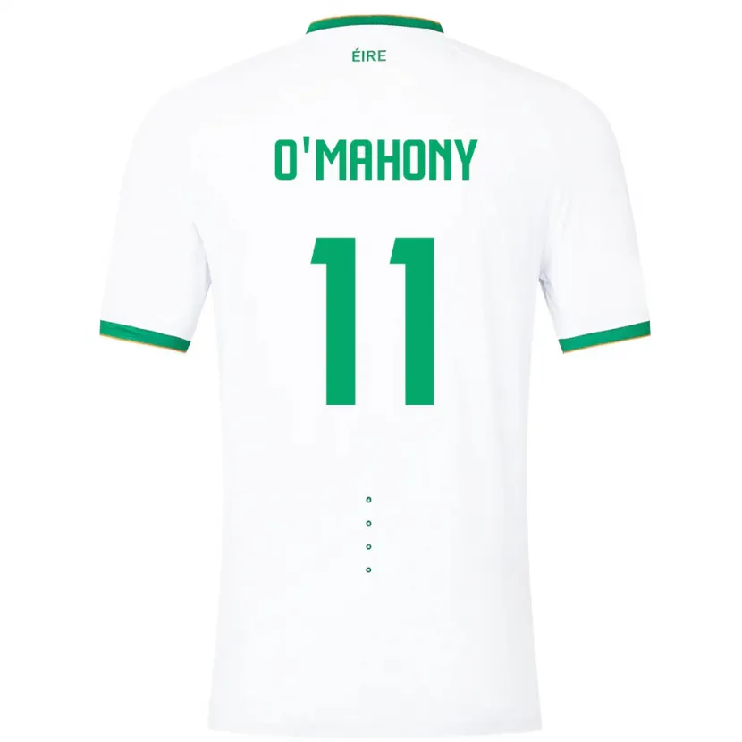 Danxen Mujer Camiseta Irlanda Éabha O'mahony #11 Blanco 2ª Equipación 24-26 La Camisa
