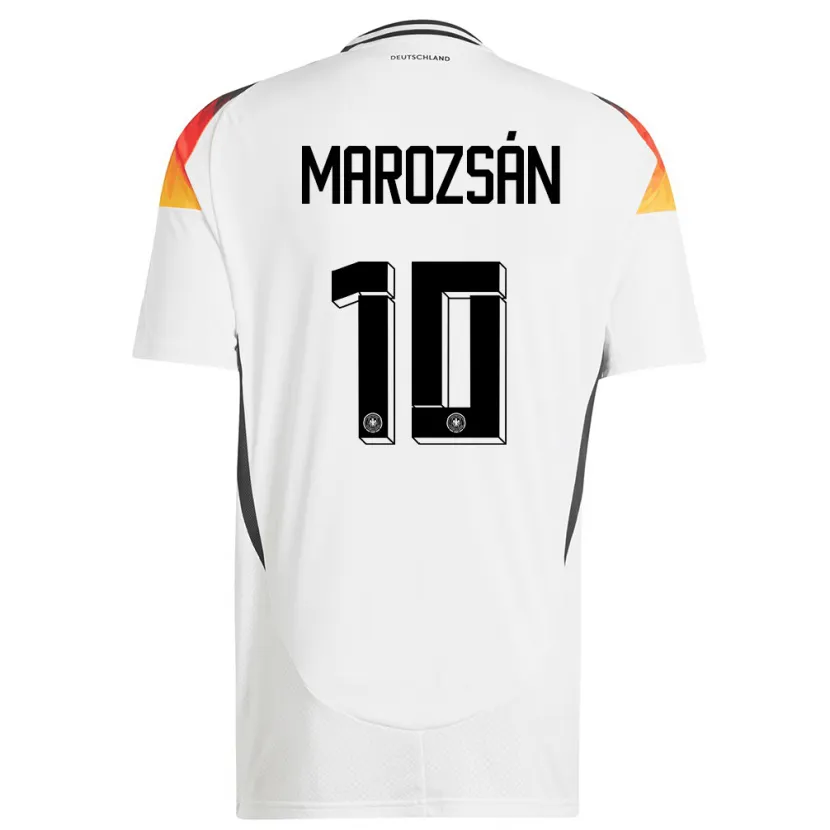 Danxen Niño Camiseta Alemania Dzsenifer Marozsan #10 Blanco 1ª Equipación 24-26 La Camisa