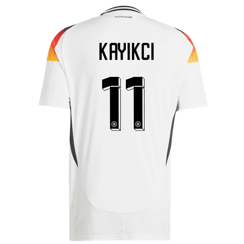 Danxen Niño Camiseta Alemania Hasret Kayikci #11 Blanco 1ª Equipación 24-26 La Camisa