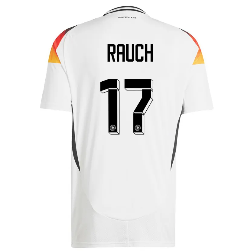 Danxen Niño Camiseta Alemania Felicitas Rauch #17 Blanco 1ª Equipación 24-26 La Camisa