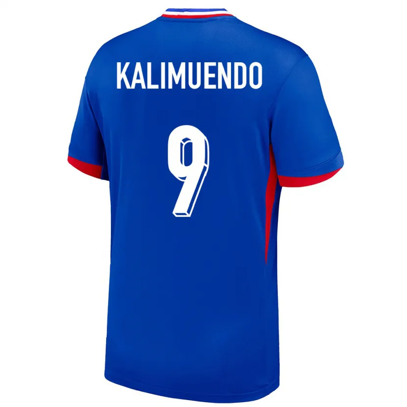 Danxen Niño Camiseta Francia Arnaud Kalimuendo #9 Azul 1ª Equipación 24-26 La Camisa