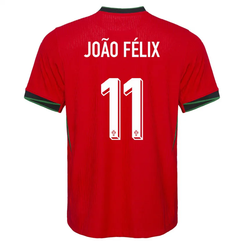 Danxen Niño Camiseta Portugal Joao Felix #11 Rojo 1ª Equipación 24-26 La Camisa