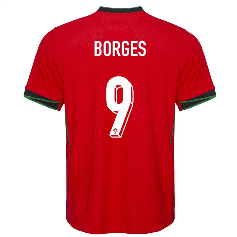 Danxen Niño Camiseta Portugal Ana Borges #9 Rojo 1ª Equipación 24-26 La Camisa