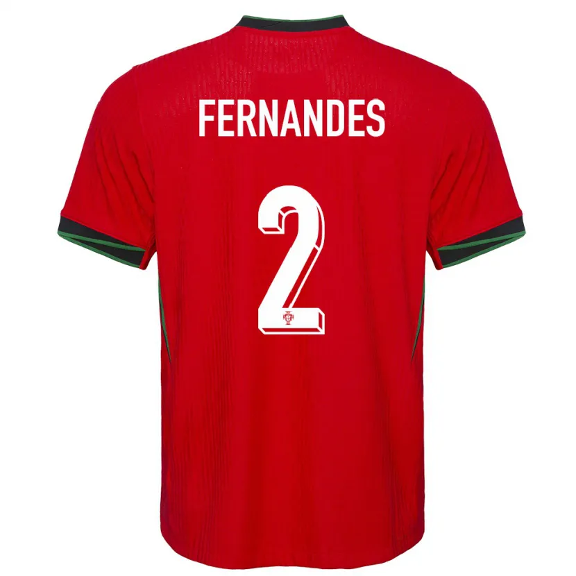 Danxen Niño Camiseta Portugal Martim Fernandes #2 Rojo 1ª Equipación 24-26 La Camisa