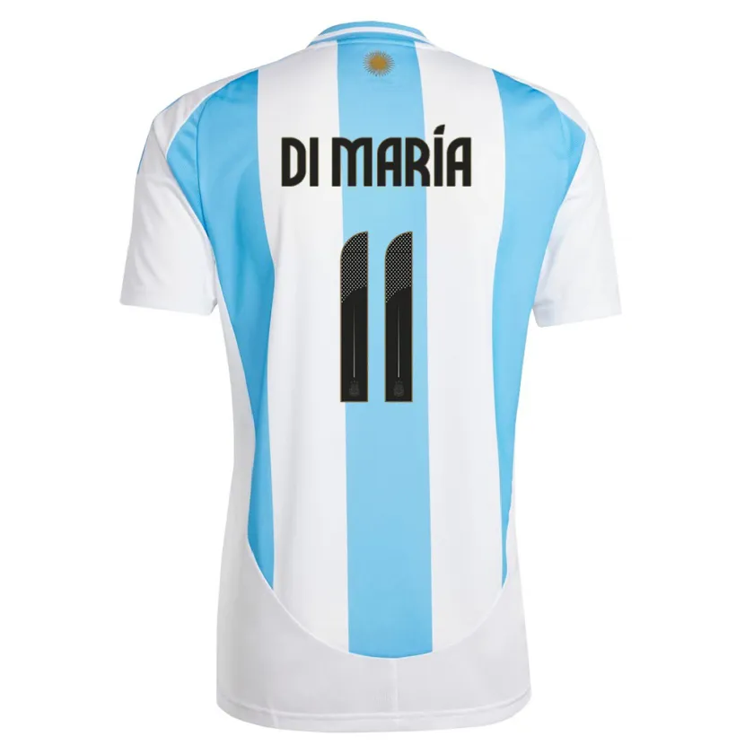 Danxen Niño Camiseta Argentina Angel Di Maria #11 Blanco Azul 1ª Equipación 24-26 La Camisa