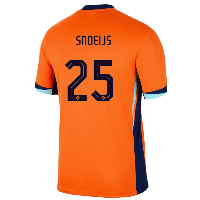 Danxen Niño Camiseta Países Bajos Katja Snoeijs #25 Naranja 1ª Equipación 24-26 La Camisa