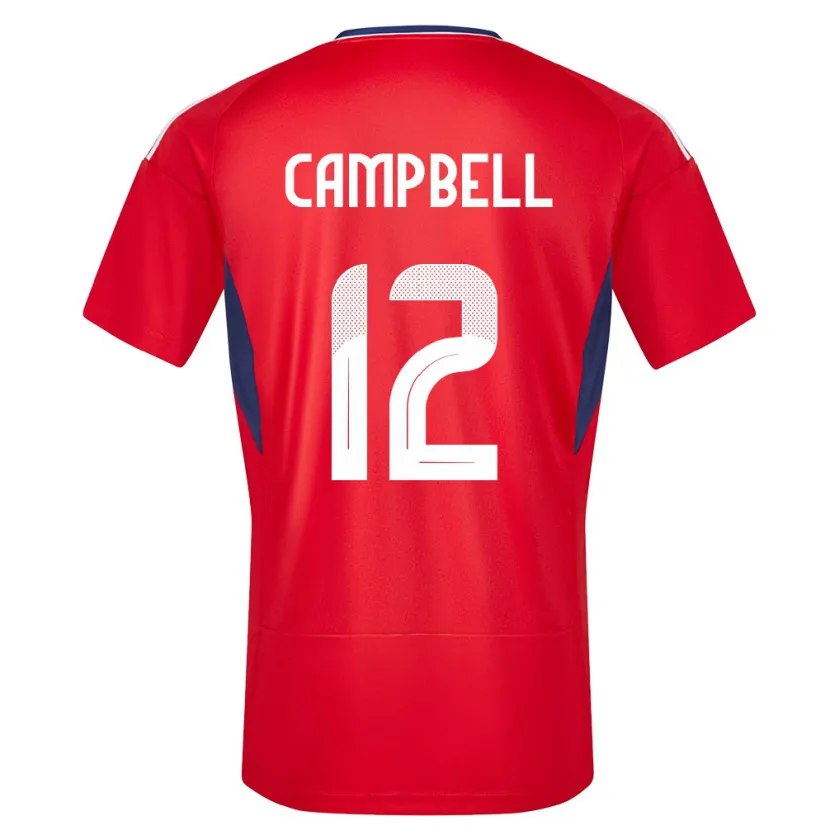 Danxen Niño Camiseta Costa Rica Joel Campbell #12 Rojo 1ª Equipación 24-26 La Camisa