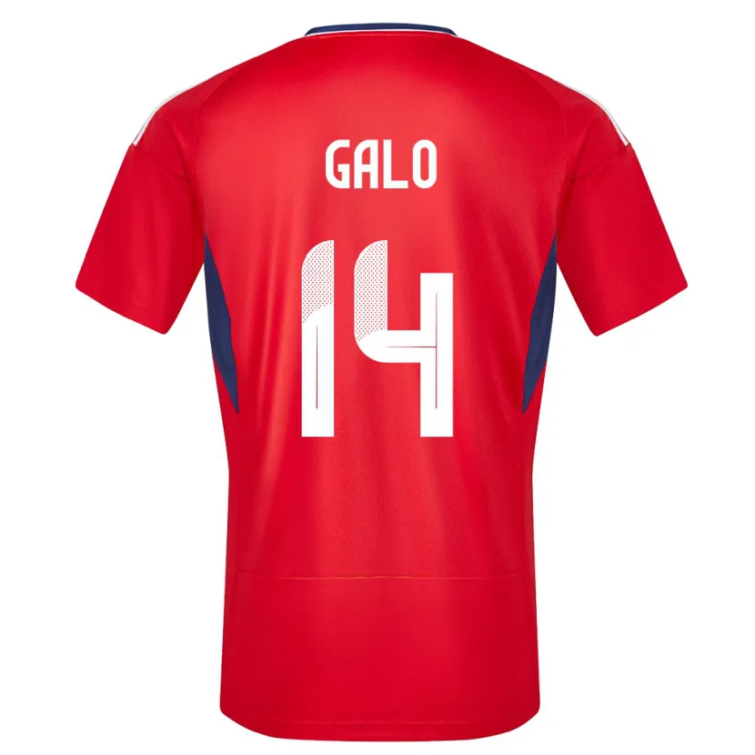 Danxen Niño Camiseta Costa Rica Orlando Galo #14 Rojo 1ª Equipación 24-26 La Camisa