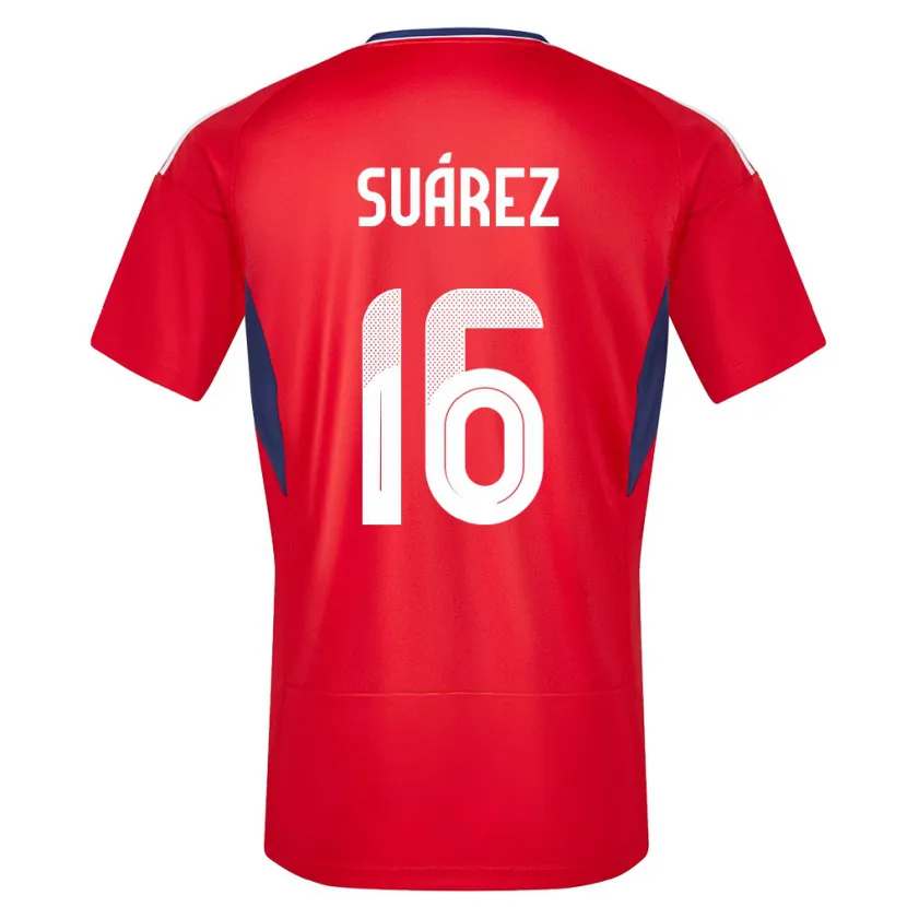 Danxen Niño Camiseta Costa Rica Aaron Suarez #16 Rojo 1ª Equipación 24-26 La Camisa