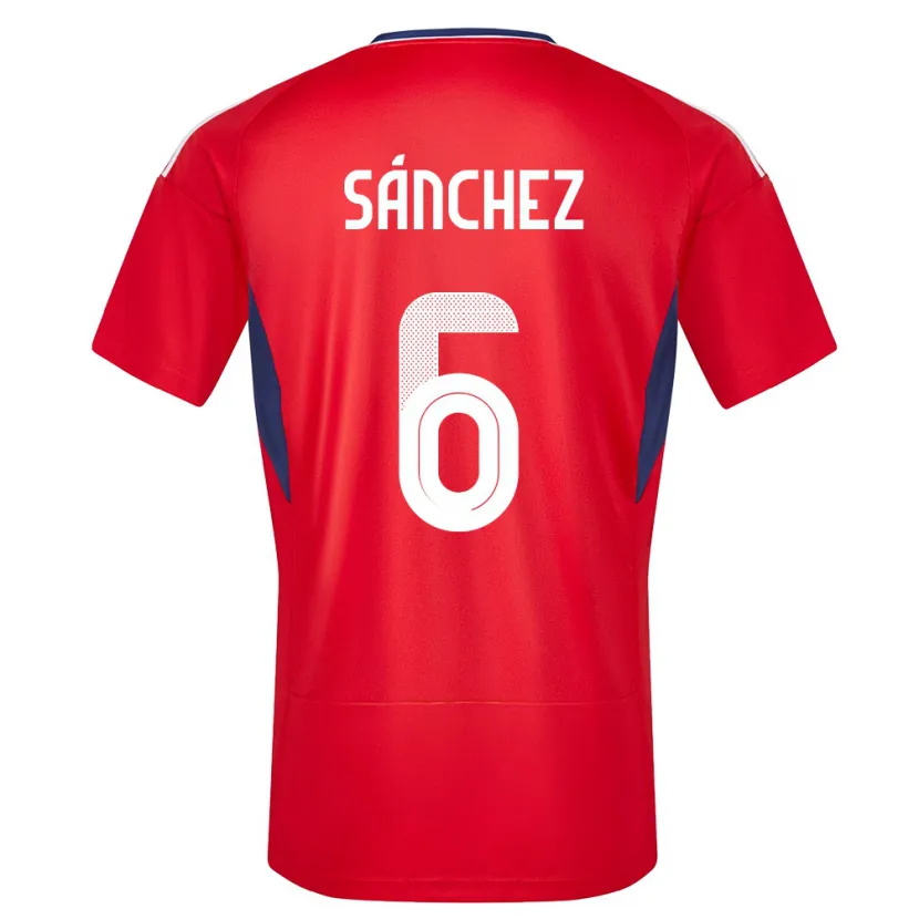 Danxen Niño Camiseta Costa Rica Carol Sanchez #6 Rojo 1ª Equipación 24-26 La Camisa