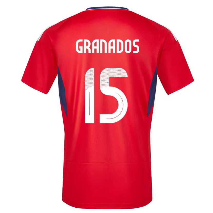 Danxen Niño Camiseta Costa Rica Cristin Granados #15 Rojo 1ª Equipación 24-26 La Camisa