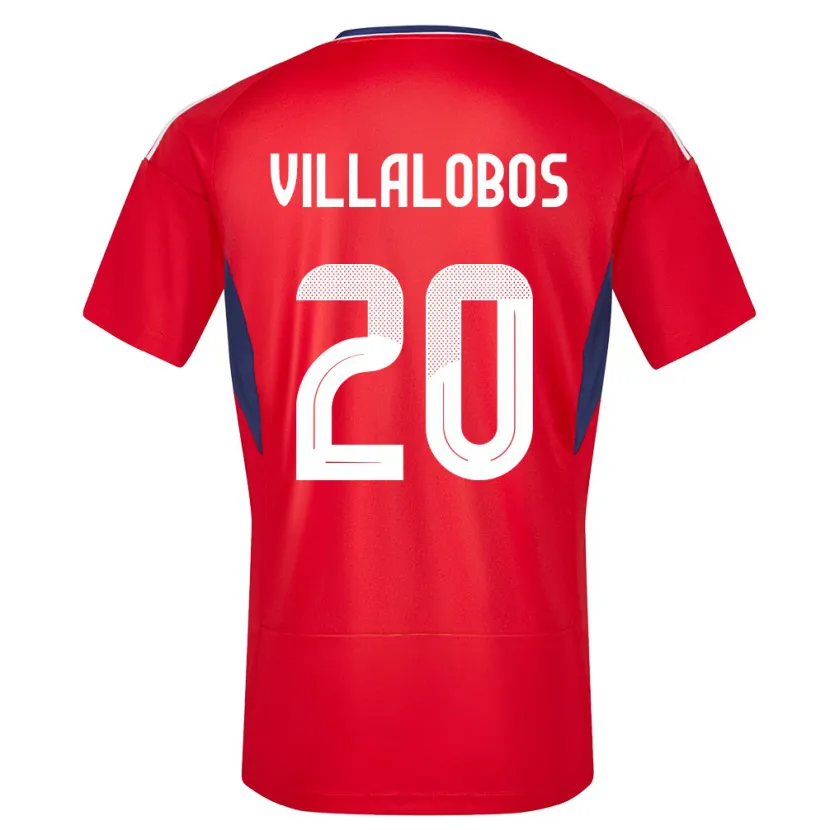 Danxen Niño Camiseta Costa Rica Fabiola Villalobos #20 Rojo 1ª Equipación 24-26 La Camisa
