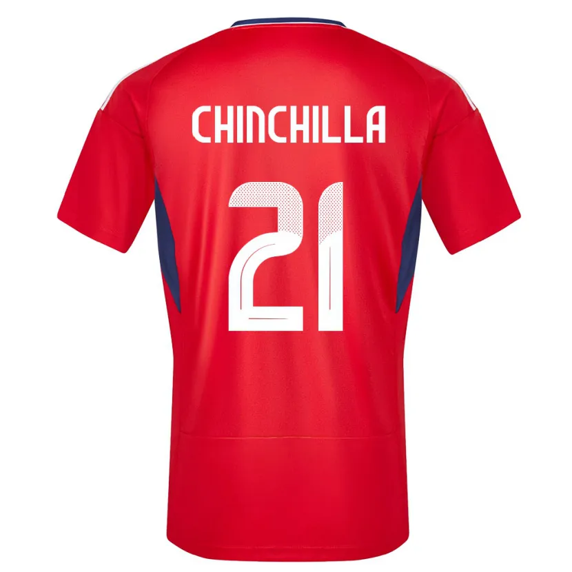 Danxen Niño Camiseta Costa Rica Viviana Chinchilla #21 Rojo 1ª Equipación 24-26 La Camisa