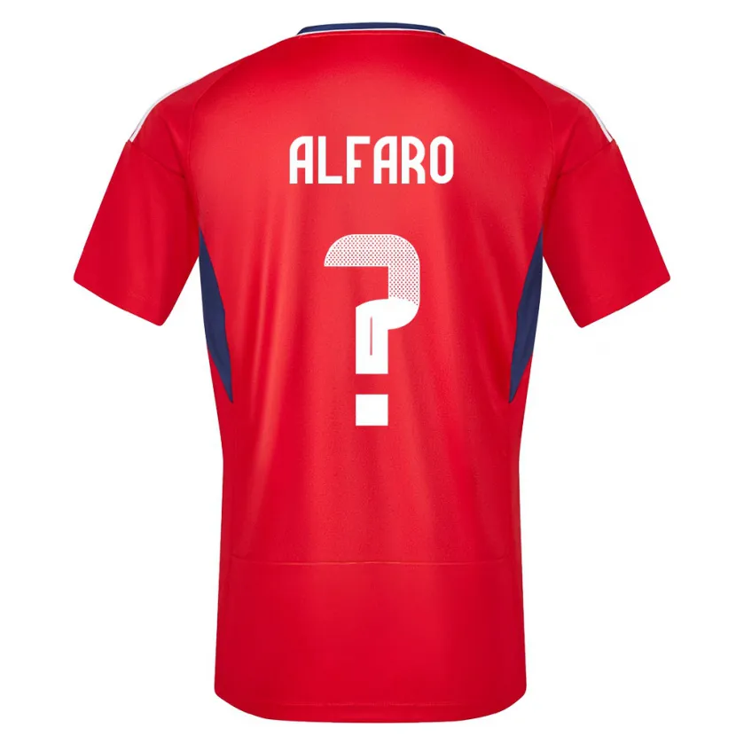 Danxen Niño Camiseta Costa Rica Juan Alfaro #0 Rojo 1ª Equipación 24-26 La Camisa