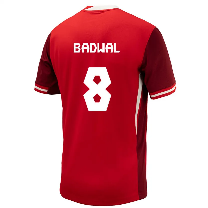 Danxen Niño Camiseta Canadá Jeevan Badwal #8 Rojo 1ª Equipación 24-26 La Camisa