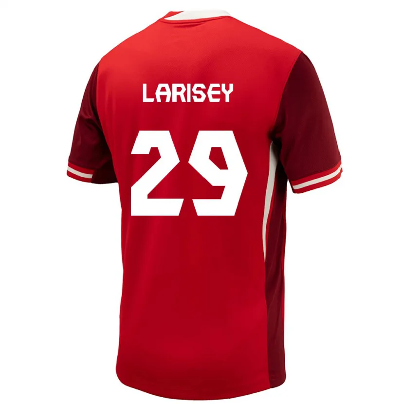 Danxen Niño Camiseta Canadá Clarissa Larisey #29 Rojo 1ª Equipación 24-26 La Camisa