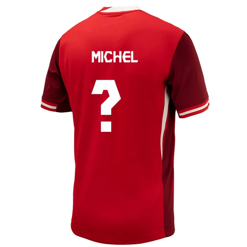 Danxen Niño Camiseta Canadá Dieu Merci Michel #0 Rojo 1ª Equipación 24-26 La Camisa