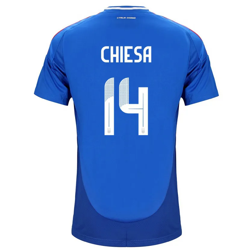 Danxen Niño Camiseta Italia Federico Chiesa #14 Azul 1ª Equipación 24-26 La Camisa