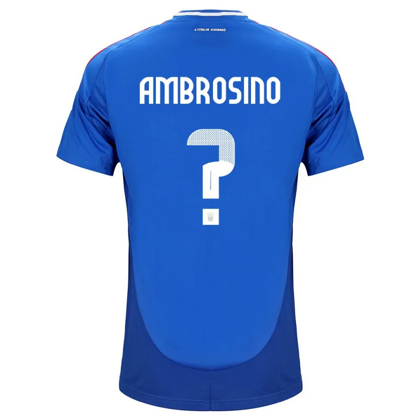 Danxen Niño Camiseta Italia Giuseppe Ambrosino #0 Azul 1ª Equipación 24-26 La Camisa