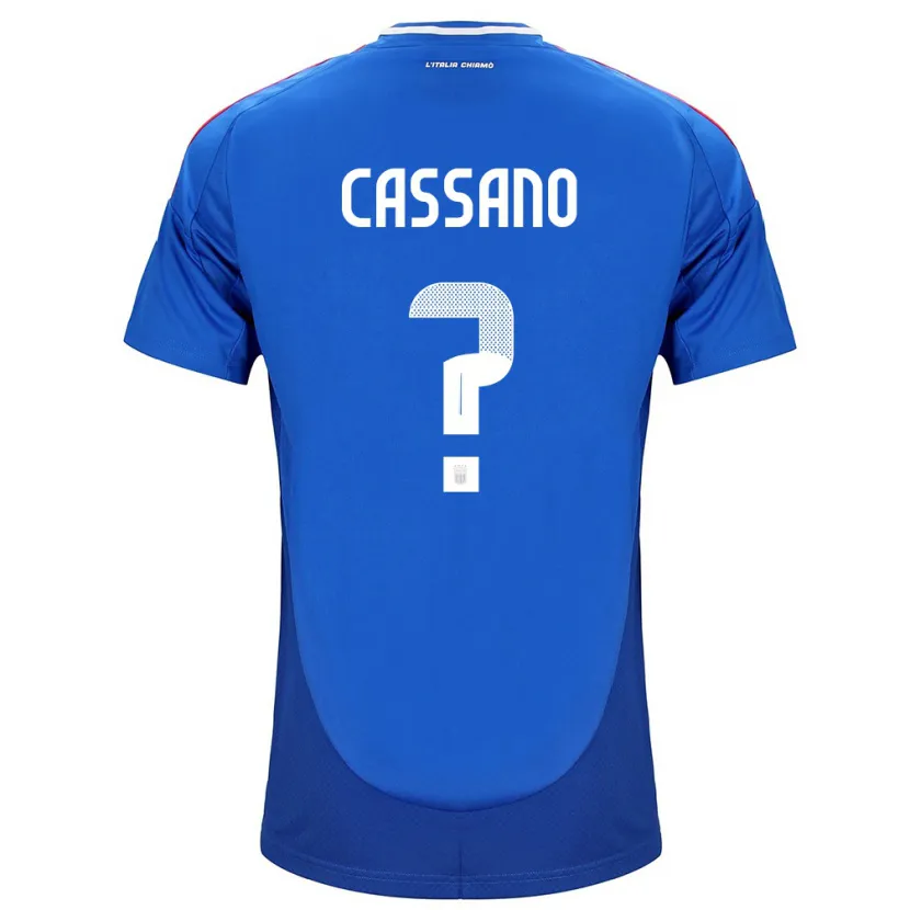 Danxen Niño Camiseta Italia Claudio Cassano #0 Azul 1ª Equipación 24-26 La Camisa