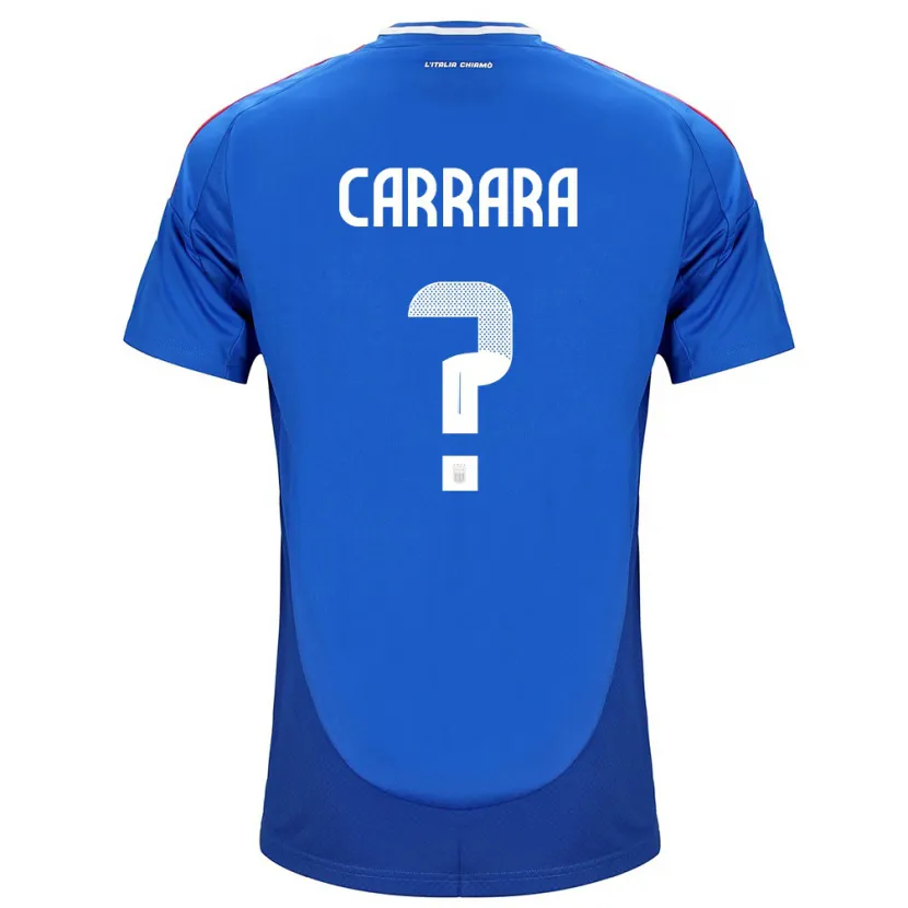 Danxen Niño Camiseta Italia Cristian Carrara #0 Azul 1ª Equipación 24-26 La Camisa
