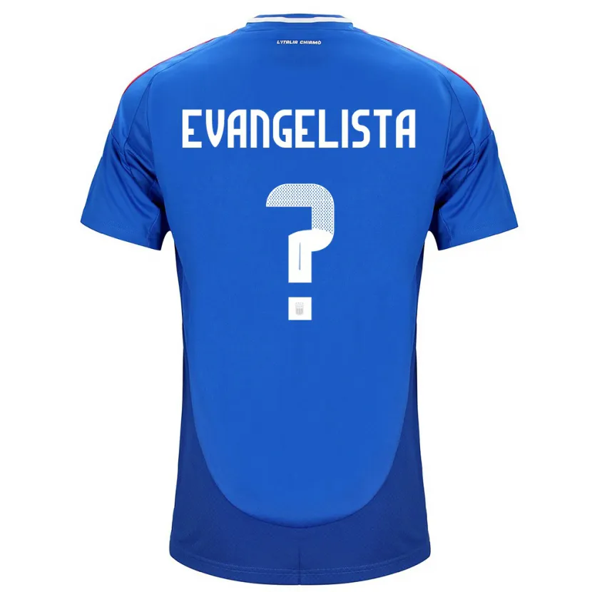 Danxen Niño Camiseta Italia Edoardo Evangelista #0 Azul 1ª Equipación 24-26 La Camisa