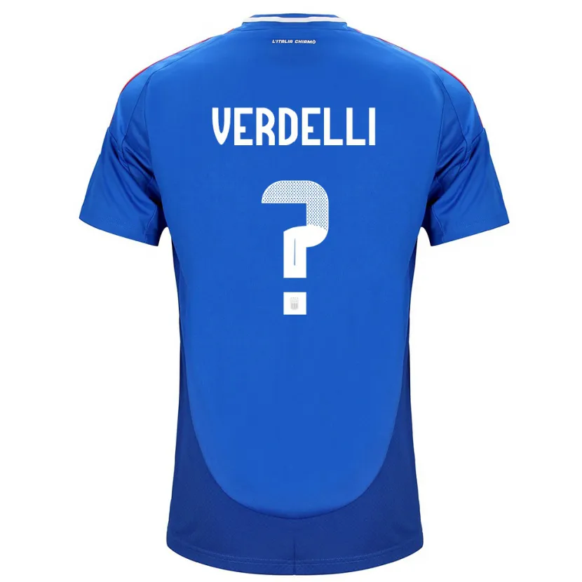 Danxen Niño Camiseta Italia Davide Verdelli #0 Azul 1ª Equipación 24-26 La Camisa