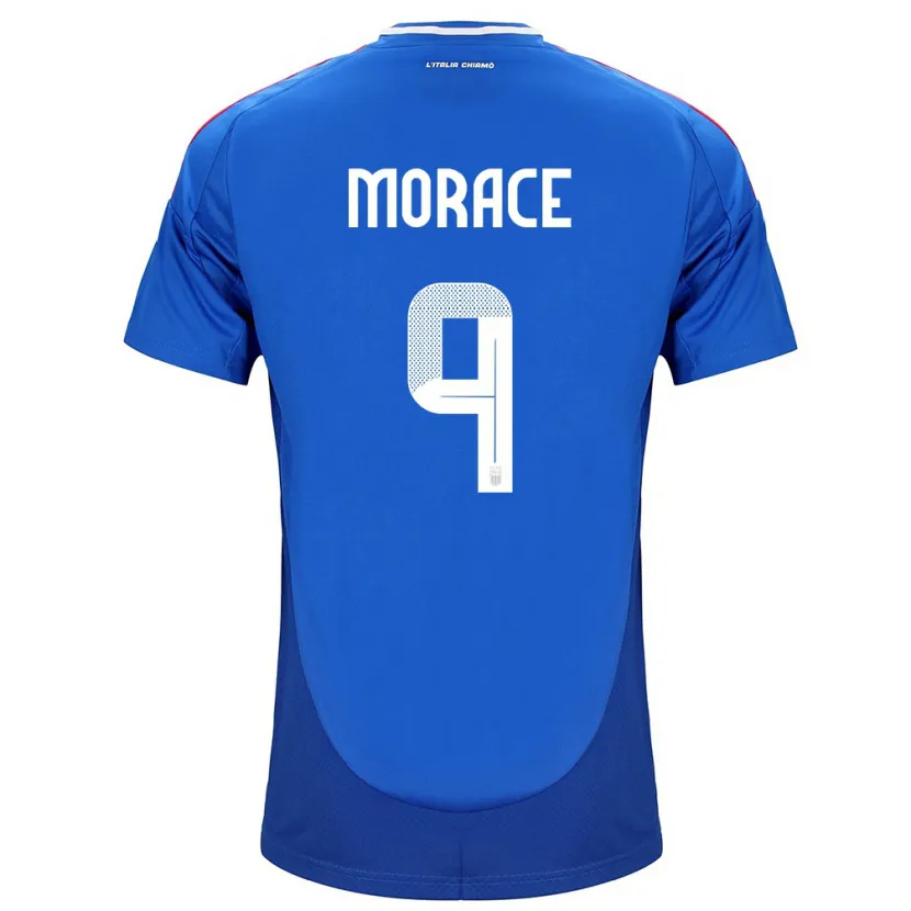 Danxen Niño Camiseta Italia Carolina Morace #9 Azul 1ª Equipación 24-26 La Camisa