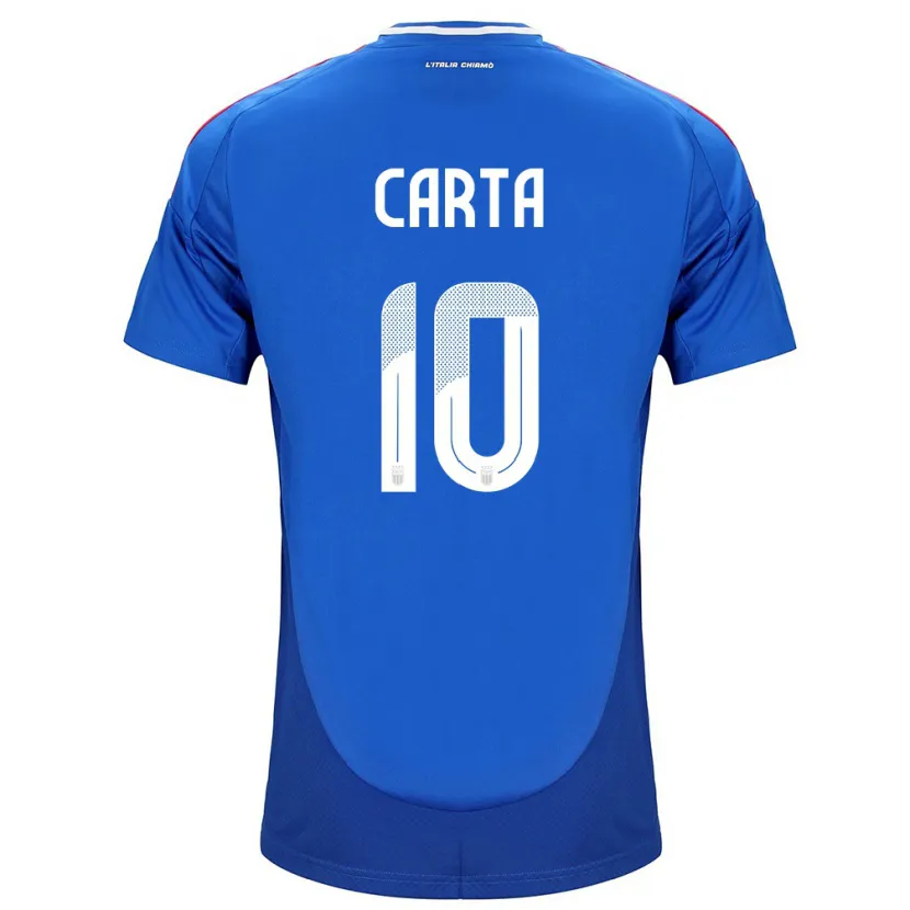 Danxen Niño Camiseta Italia Antonella Carta #10 Azul 1ª Equipación 24-26 La Camisa