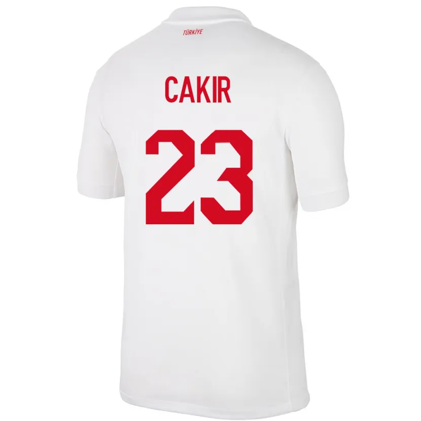 Danxen Niño Camiseta Turquía Uğurcan Çakır #23 Blanco 1ª Equipación 24-26 La Camisa