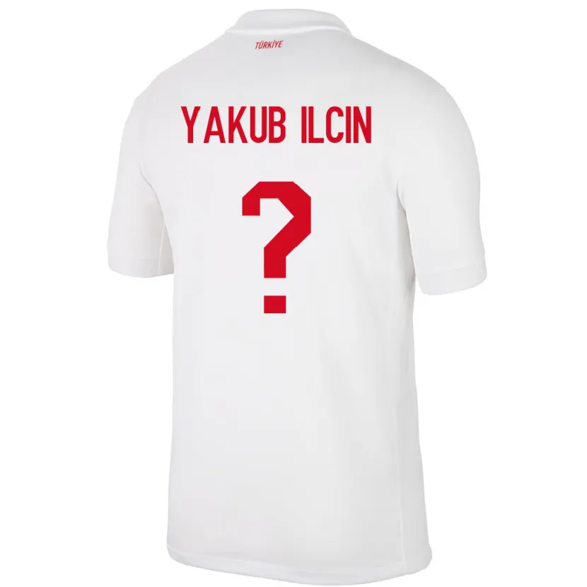 Danxen Niño Camiseta Turquía Hasan Yakub İlçin #0 Blanco 1ª Equipación 24-26 La Camisa
