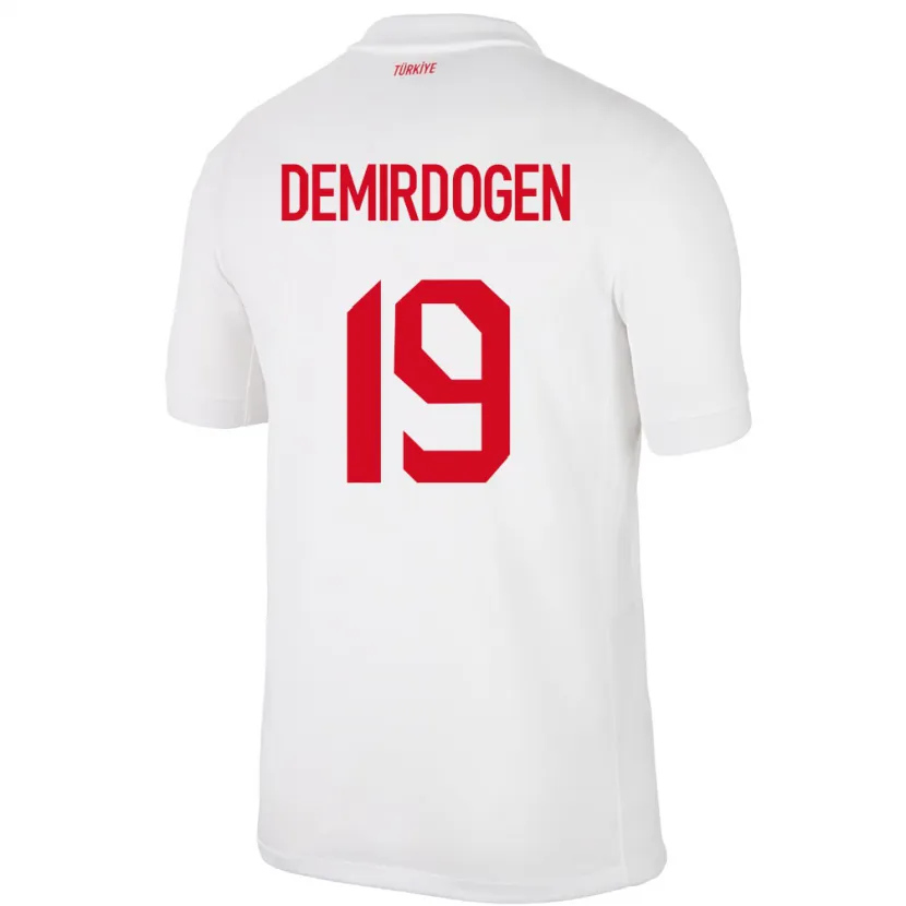 Danxen Niño Camiseta Turquía Neslihan Demirdögen #19 Blanco 1ª Equipación 24-26 La Camisa