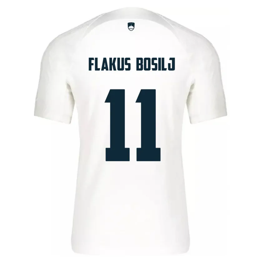 Danxen Niño Camiseta Eslovenia David Flakus Bosilj #11 Blanco 1ª Equipación 24-26 La Camisa