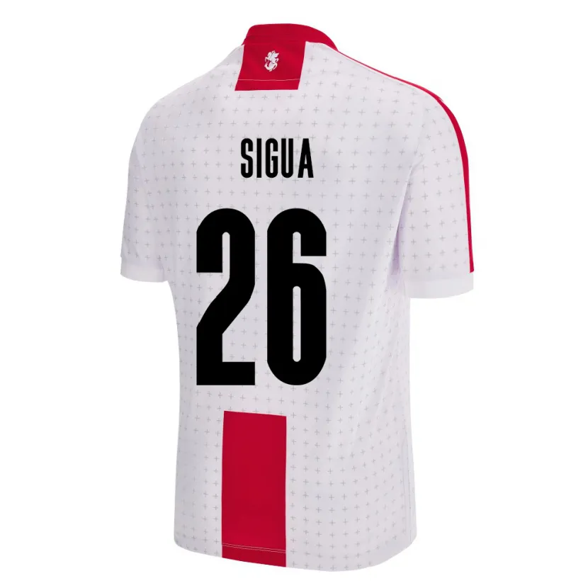 Danxen Niño Camiseta Georgia Gabriel Sigua #26 Blanco 1ª Equipación 24-26 La Camisa