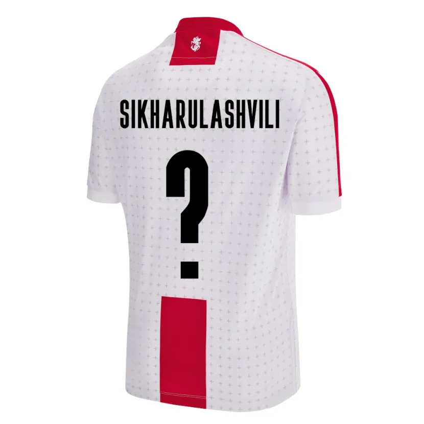 Danxen Niño Camiseta Georgia Nika Sikharulashvili #0 Blanco 1ª Equipación 24-26 La Camisa