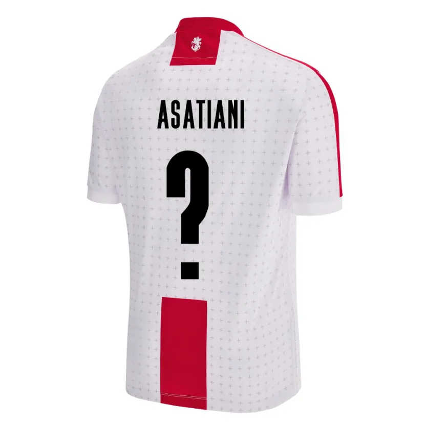 Danxen Niño Camiseta Georgia Davit Asatiani #0 Blanco 1ª Equipación 24-26 La Camisa