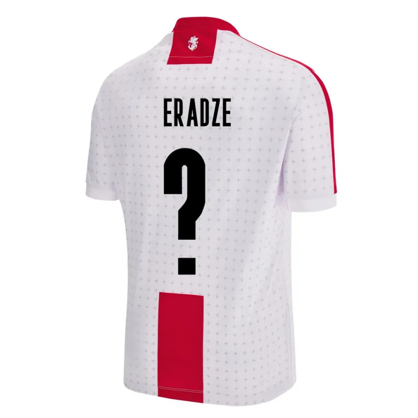 Danxen Niño Camiseta Georgia Zurab Eradze #0 Blanco 1ª Equipación 24-26 La Camisa