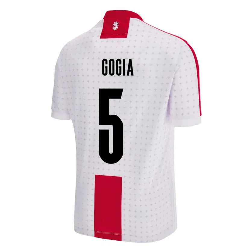 Danxen Niño Camiseta Georgia Gigi Gogia #5 Blanco 1ª Equipación 24-26 La Camisa