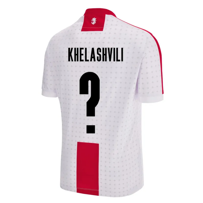 Danxen Niño Camiseta Georgia Luka Khelashvili #0 Blanco 1ª Equipación 24-26 La Camisa