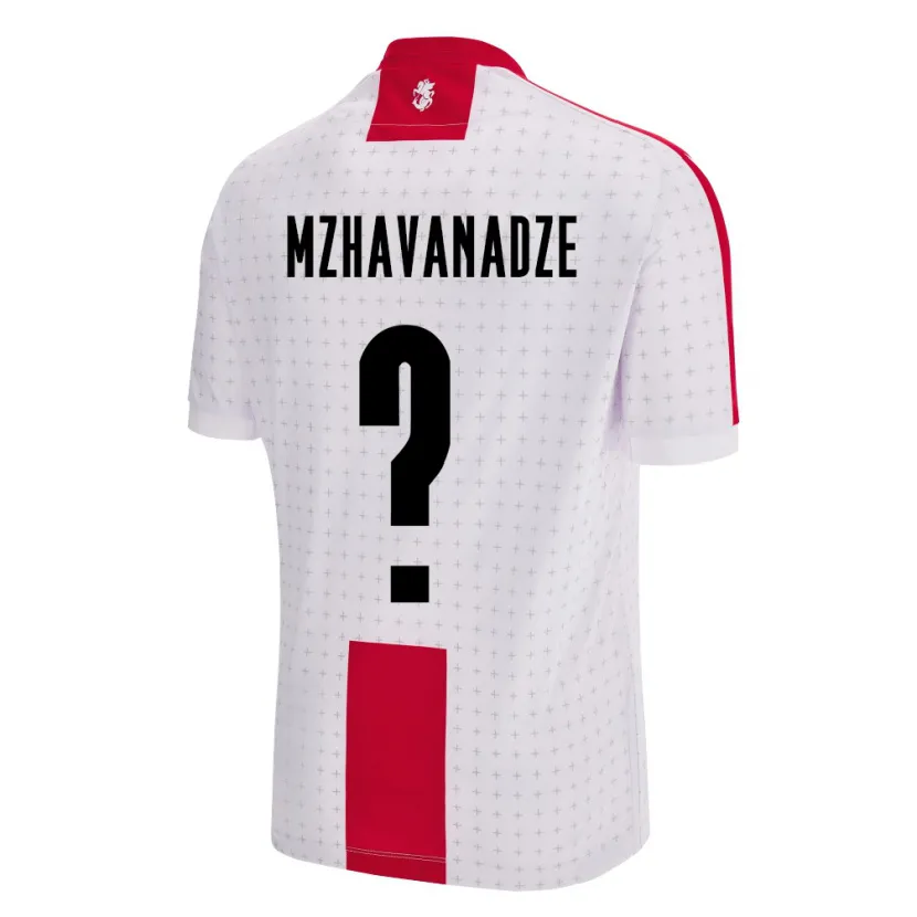 Danxen Niño Camiseta Georgia Giorgi Mzhavanadze #0 Blanco 1ª Equipación 24-26 La Camisa