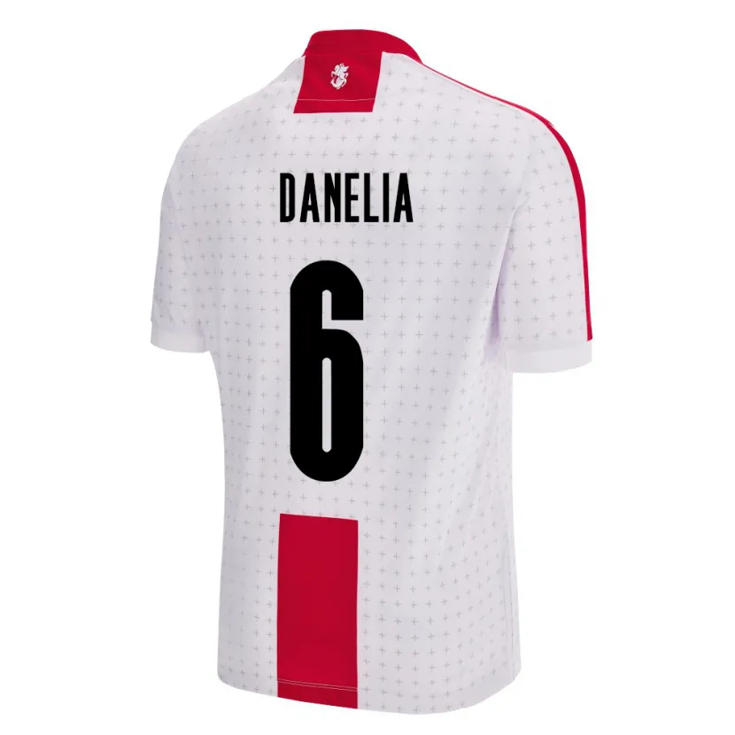 Danxen Niño Camiseta Georgia Natia Danelia #6 Blanco 1ª Equipación 24-26 La Camisa