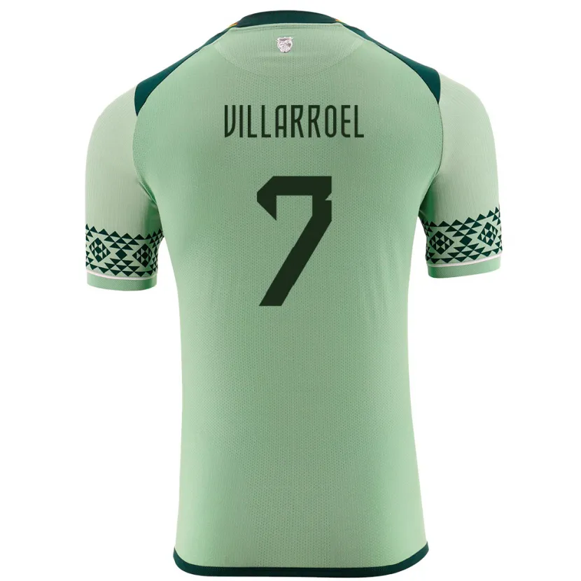 Danxen Niño Camiseta Bolivia Miguel Villarroel #7 Verde Claro 1ª Equipación 24-26 La Camisa
